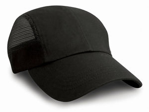 Casquette personnalisée 6 panneaux avec filet | Rako Noir 3