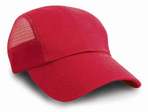 Casquette personnalisée 6 panneaux avec filet | Rako Rouge 1