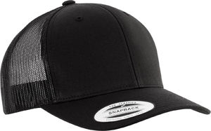 Casquette personnalisée 6 panneaux avec filet | Luggy Noir