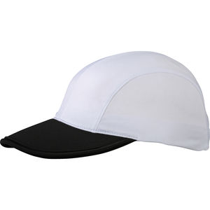 Casquette personnalisée classique 4 panneaux | Gesu Blanc Noir