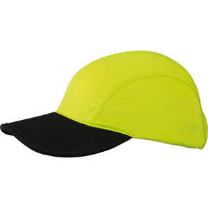 Casquette personnalisée classique 4 panneaux | Gesu Jaune Doré Noir