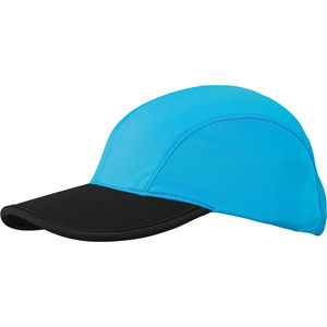 Casquette personnalisée classique 4 panneaux | Gesu Turquoise Noir