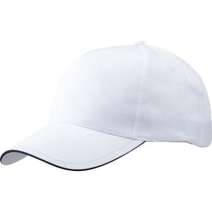 Casquette personnalisée classique 5 panneaux | Cafe Blanc Marine