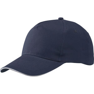 Casquette personnalisée classique 5 panneaux | Cafe Marine Blanc