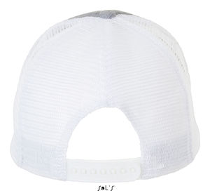 Casquette personnalisée classique 5 panneaux | Dodge Gris mélangé Blanc 1