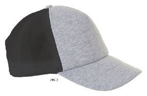 Casquette personnalisée classique 5 panneaux | Dodge Gris mélangé Gris foncé 2