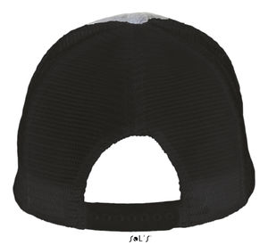 Casquette personnalisée classique 5 panneaux | Dodge Gris mélangé Noir 1