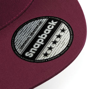 Casquette personnalisée classique 5 panneaux | Jihu Bordeaux 5