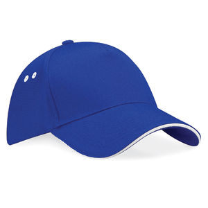 Casquette personnalisée classique 5 panneaux | Raffi Aqua Gris 1