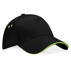 Casquette personnalisée classique 5 panneaux | Raffi Gris Rouge 1