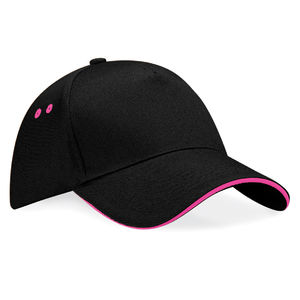 Casquette personnalisée classique 5 panneaux | Raffi Noir Royal 1