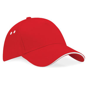 Casquette personnalisée classique 5 panneaux | Raffi Rose Blanc 1