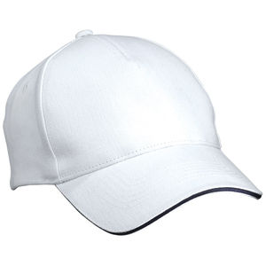 Casquette personnalisée classique 5 panneaux | Suce Blanc Marine