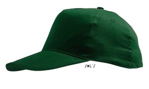 Casquette personnalisée classique 5 panneaux | Sunny Vert bouteille