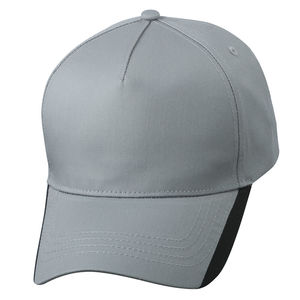 Casquette personnalisée classique 5 panneaux | Yooki Gris Noir