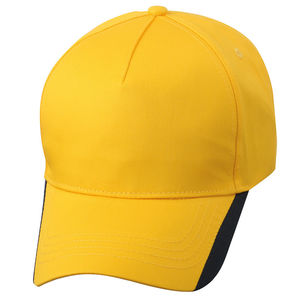 Casquette personnalisée classique 5 panneaux | Yooki Jaune Doré Marine