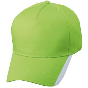 Casquette personnalisée classique 5 panneaux | Yooki Kiwi Blanc