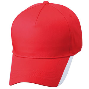 Casquette personnalisée classique 5 panneaux | Yooki Rouge Blanc