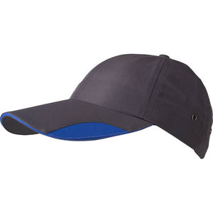 Casquette personnalisée classique 6 panneaux | Gyzi Charbon Bleu royal foncé 1