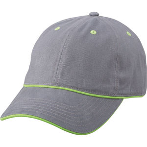 Casquette personnalisée classique 6 panneaux | Lyca Gris foncé Vert