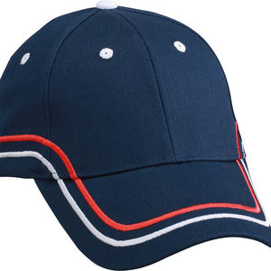 Casquette personnalisée classique 6 panneaux | Moomy Bleu Blanc Rouge