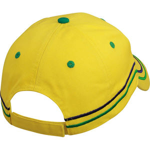 Casquette personnalisée classique 6 panneaux | Moomy Jaune Soleil Vert Bleu 1