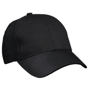 Casquette personnalisée classique 6 panneaux | Qetu Noir