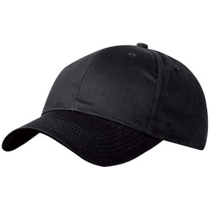 Casquette personnalisée classique 6 panneaux | Xomu Noir