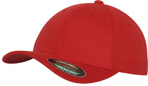 Casquette personnalisée classique 6 panneaux | Double Jersey Rouge 1