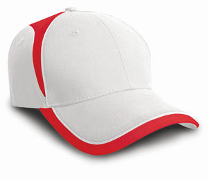 Casquette personnalisée classique 6 panneaux | National Rouge Blanc 3