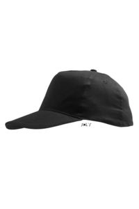 Casquette personnalisée classique 5 panneaux | Sunny Kids Noir