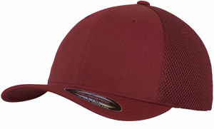 Casquette personnalisée classique 6 panneaux | Tactel Mesh Bordeaux 1