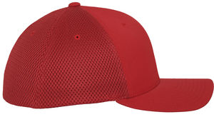 Casquette personnalisée classique 6 panneaux | Tactel Mesh Rouge 2