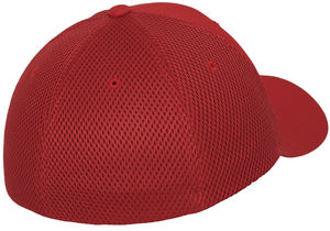 Casquette personnalisée classique 6 panneaux | Tactel Mesh Rouge 3