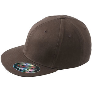 Casquette personnalisée plate 6 panneaux | Goqu Marron foncé