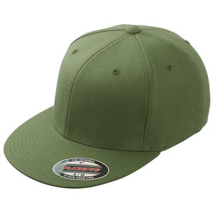 Casquette personnalisée plate 6 panneaux | Goqu Olive