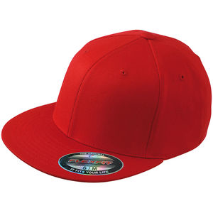 Casquette personnalisée plate 6 panneaux | Goqu Rouge