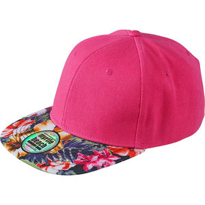 Casquette personnalisée plate 6 panneaux | Rata Magenta Multicouleurs