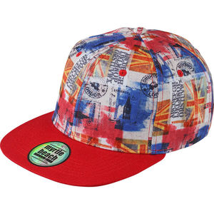 Casquette personnalisée plate 6 panneaux | Yussoo Multicouleurs Rouge 1