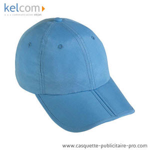 Casquette pliable publicitaire Bleu clair
