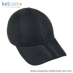 Casquette pliable publicitaire Noir