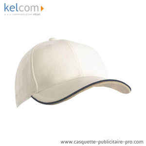 Casquette pub personnalisable Naturel Marine