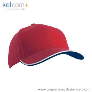 Casquette pub personnalisable Rouge Marine