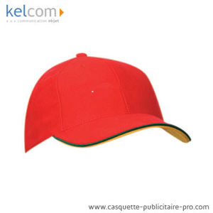 Casquette pub personnalisable Rouge Vert