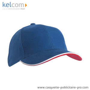 Casquette pub personnalisable Royal Blanc