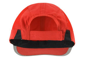 Casquette publicitaire classique 4 panneaux | Spiro Sport Rouge Noir 3