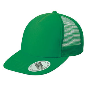 Casquette publicitaire 5 panneaux avec filet | Jige Vert