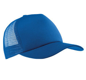 Casquette publicitaire 5 panneaux avec filet | Wypy Bleu royal