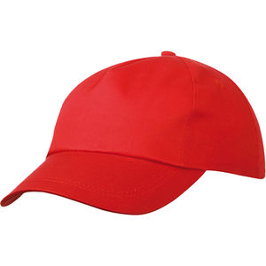 Casquette publicitaire 5 panneaux | Yoju Rouge Vif