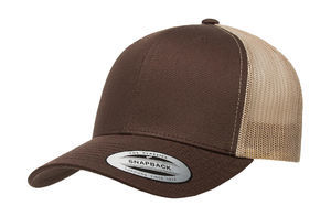 Casquette publicitaire 6 panneaux avec filet | Iatila Brown Khaki 1